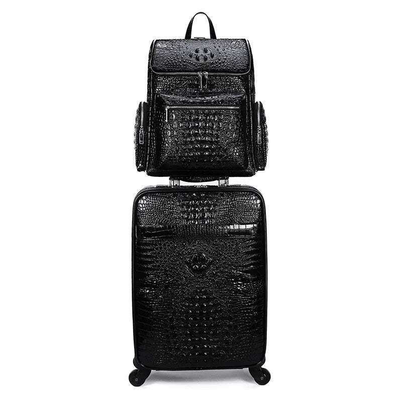 Dundee Crocodile Leather Luggage - Ascenssior
