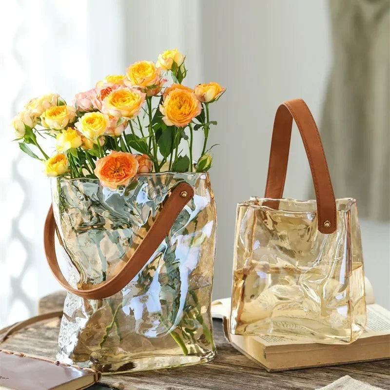 Elegant Shopper Handbag Vase - Ascenssior