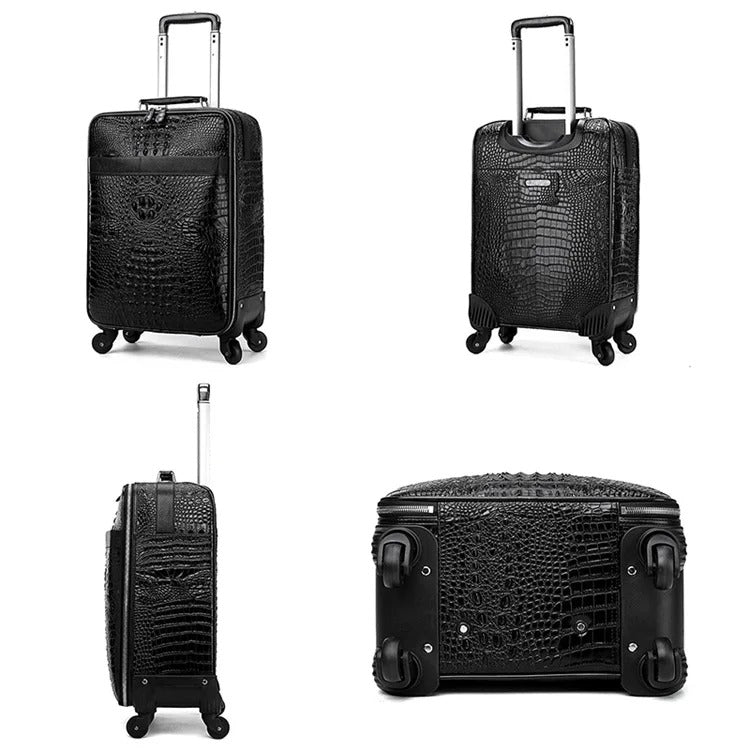 Dundee Crocodile Leather Luggage - Ascenssior