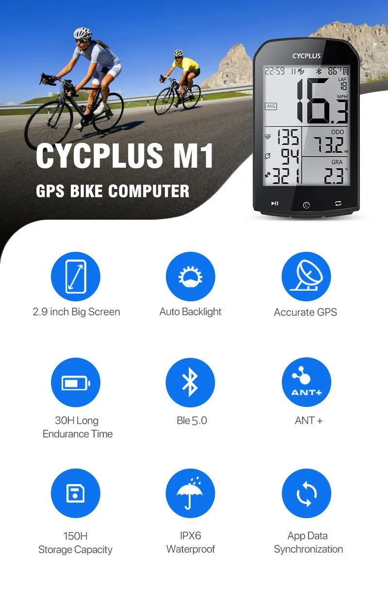 CYCPLUS M1 GPS Bike Computer